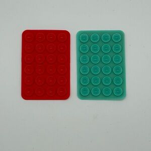 Red and Turquoise Suction Grip Mount Set